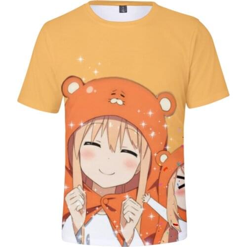 Himouto! Umaru-Chan 3D Spring Summer Preppy Style Men/Women Street Clothes T-shirt Lovely Retro Innovation