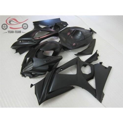 ABS plastic Chinese fairings set for Suzuki K7 2007 2008 GSXR1000 matte black motorcycle road racing fairing GSX R1000 07 08