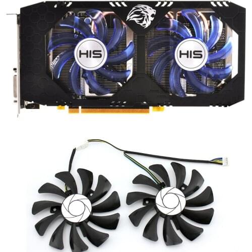 DIY 85MM HA9010H12F-Z 4PIN for XFX RX 560D RX 570 RX 580 RX Vega Graphics Video Card PC Cooling Fans