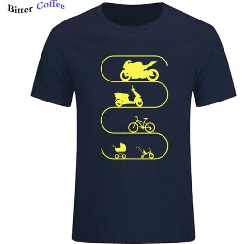 2019 Summer NEW Fashion Baby-Car Bike Bicycle Motorcycle Evolution Tee Shirt For Man Summer Hip hop T Shirt Plus Size