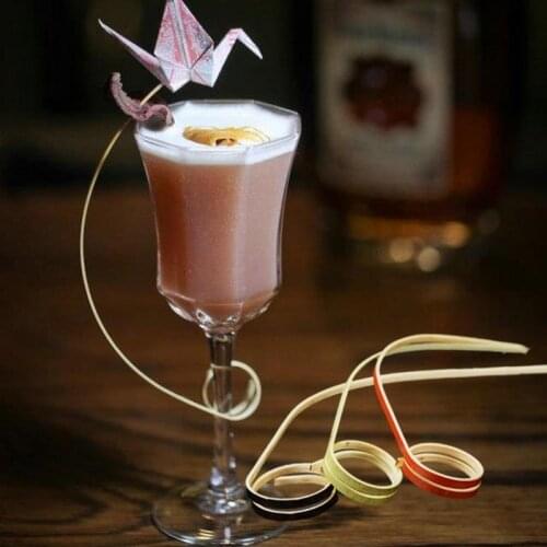 Hot 50pcs Cocktail Decoration Wine Needle Natural Bamboo Stick Connect Fruit Sign Bottle Decor Tool Mix Cudgel Bar Coffee