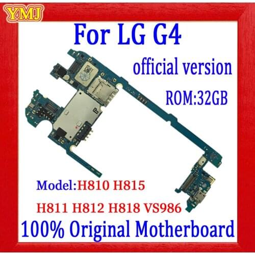 32GB For LG G4 H815 H810 H811 H812 H818 VS986 Motherboard, With full chips & Android System Logic board ,100% Original Tested