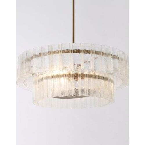 Postmodern living room chandelier light luxury American bedroom study model room designer personality glass chandelier
