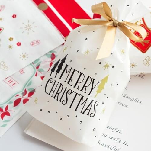 Christmas Presents Gift Bags Santa Claus Bag Candy Bag Christmas Decorations 2020 New Year Presents