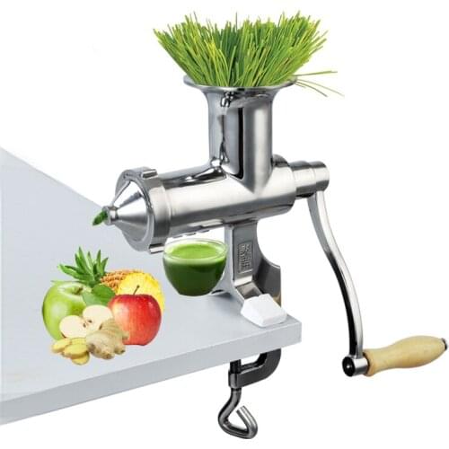 Stainless Steel Manual Hand Wheat Grass Wheatgrass Juicer Squeezer Fruits Vegetables Apple Juice Extractor Machine