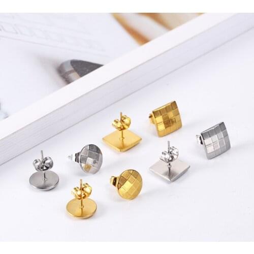 OUFEI Stud Earrings For Women Jewelry Accessories Charm Stainless Steel Jewelry Woman Vogue 2019 Bohemian Wholesale Lots Bulk