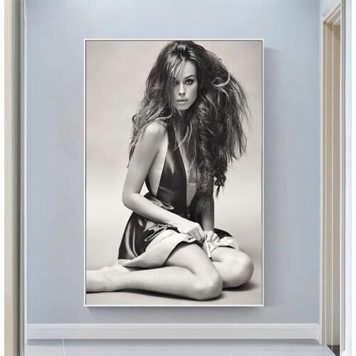 Silk Cloth Wall Poster Kasia Smutniak Sexy Model Star Art Home Decoration Gift