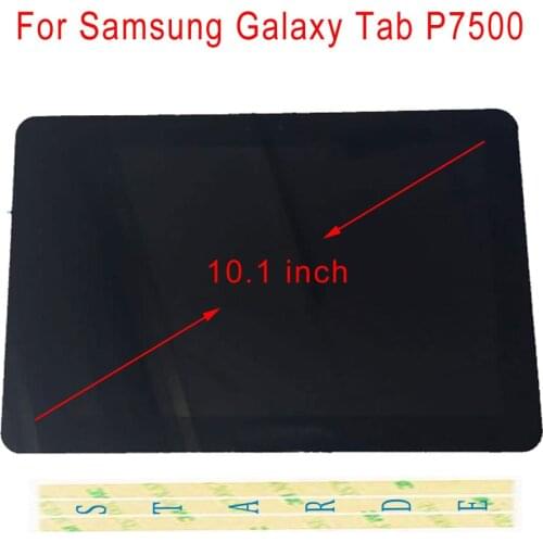 STARDE Replacement LCD For Samsung Galaxy Tab P7500 LCD Display Touch Screen Digitizer Assembly Frame Black 10.1"