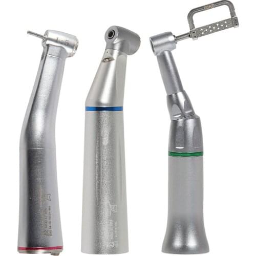 Dental 4:1 Stripping/1:5/1:1 Handpiece Low Speed Fiber Optic Led Contra Angle Handpiece Kavo Style