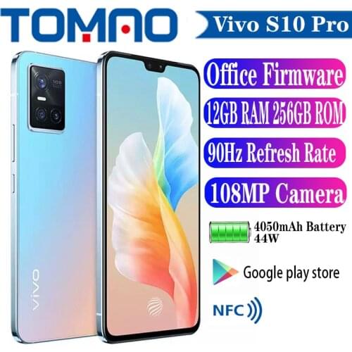 Original Official New Vivo S10 Pro 5G MobilePhone Dimensity1100 12GB RAM 256GB ROM 6.44“ AMOLED 4050mAh 44W 108MP Camera NFC