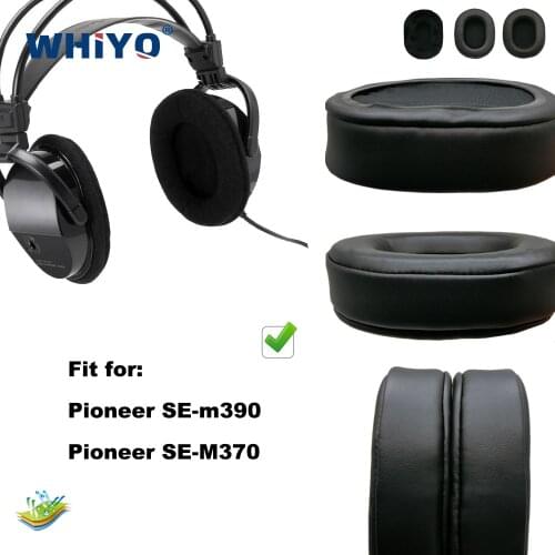 Replacement Ear Pads for Pioneer SE-M390 SE-M370 SE M390 M370 Headset Parts Leather Cushion Velvet Earmuff Earphone Sleeve Cover