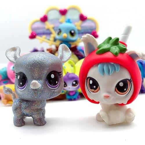 Pet Shop Figure Toys Kitty unicorn Dog Animal Action Toy Collection Rare Glam Kids Toy Gift