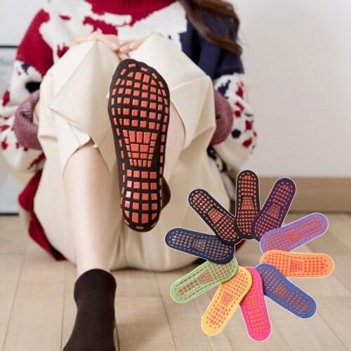3 Pairs Trampoline Socks For Women Non-slip Yoga Recreational Children Playground Adult Girls Dance Yoga Four Seasons Socks
