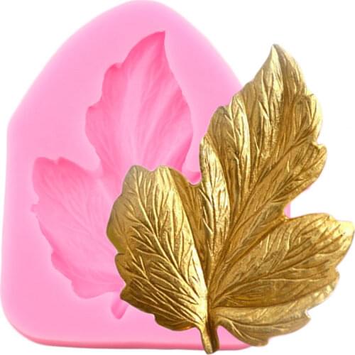 3D Tree Leaf Silicone Molds Leaves Cake Border Fondant Chocolate Mould Cake Decorating Tools Candy Polymer Clay Moulds