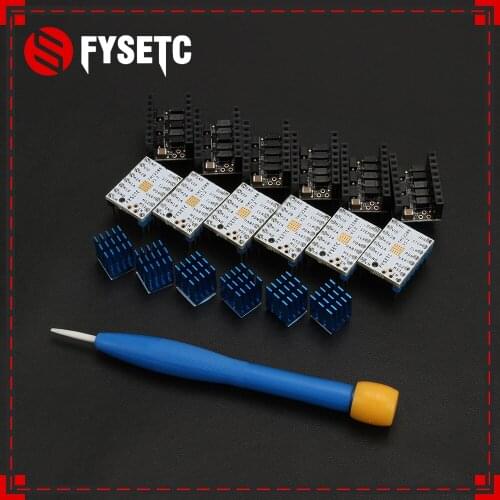 5pcs Latest FYSETC TMC2208 V1.2 +Protector Stepstick Freely Using UART Stepping Motor Mute Driver Flying Wires Replace TMC2100