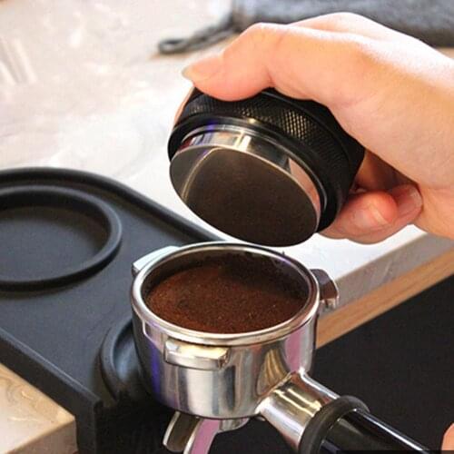 53mm Dual Sided Stainless Steel Coffee Tamper, 3 Angled Slopes and Flat Base Espresso Tamper Coffee Tool Kitchen Tools