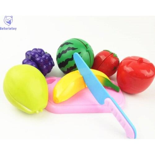 8 pieces / set of children pretend to play toys cut fruit childrens education toys childrens kitchen toys