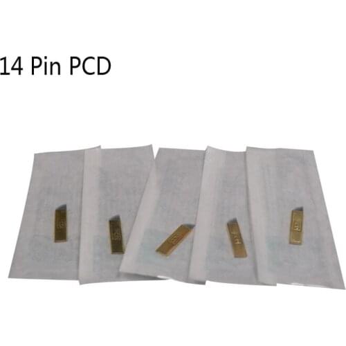 Free ship 50PCS PCD 14 Pin Permanent Makeup Eyebrow Tatoo Microblading Needles For 3D Embroidery Manual Tattoo Pen Machine
