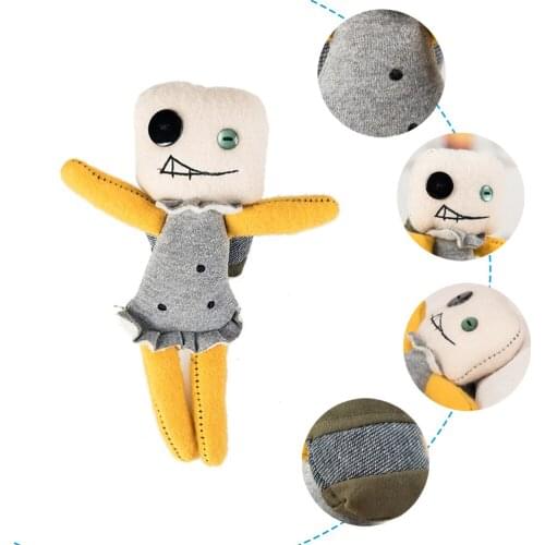 Cartoon Nightmare Keychain Cute Plush Doll toy doll keychains car keyring student bag key Rings pendant creative gifts