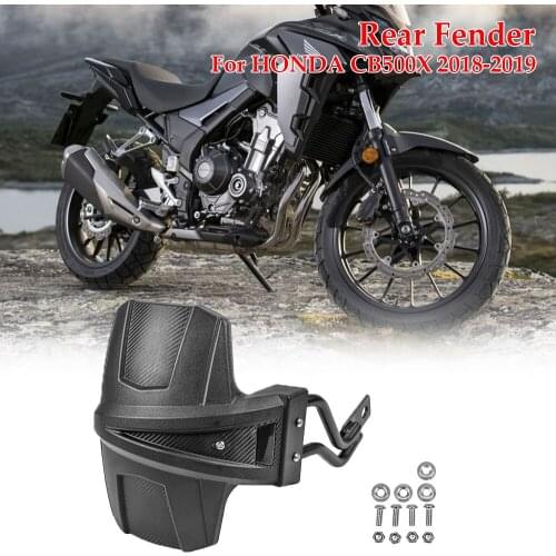 Aluminum+ABS Plastic Rear Tire Hugger Fender Mudguard Splash Guard Rear Wheel Cover For Honda CB500X 2018-2021 Motorcycle Parts