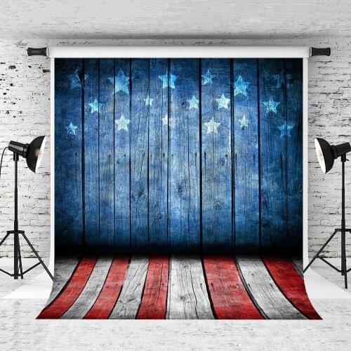 VinylBDS American flag Newborn Backdrops Photography Background Red Spark Lights Photo Backdrop For Photo Studio Hg-438-S-1