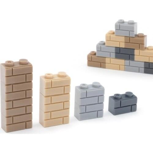 Blocks 400pcs DIY Wall Building Figures Bricks 1x2 Dots Educational Creative Toys for Children Size Compatible