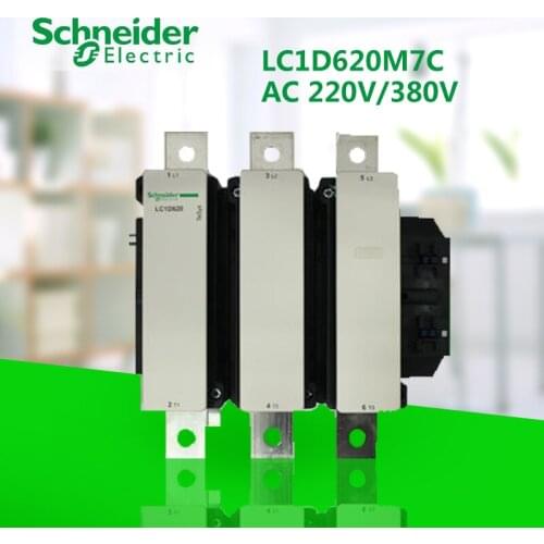 Original export AC contactor 3P 620A 220V 50 / 60Hz LC1D620M7C used in AC load with power factor 0.95 or more