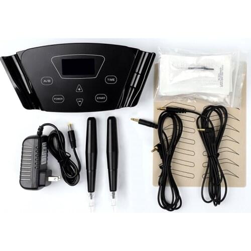 Black Pearl III Machine Simple Control Permanent Makeup Eyebrow Tattoo Machine For PMU Tattoo Artist Academy With 2PCS Pe