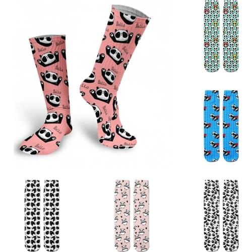 Hot Sale Fashion Panda Women Socks 3D Printing Harajuku Kawaii Summer Autumn Female Socks Casual High Ankle Unisex Street Socks