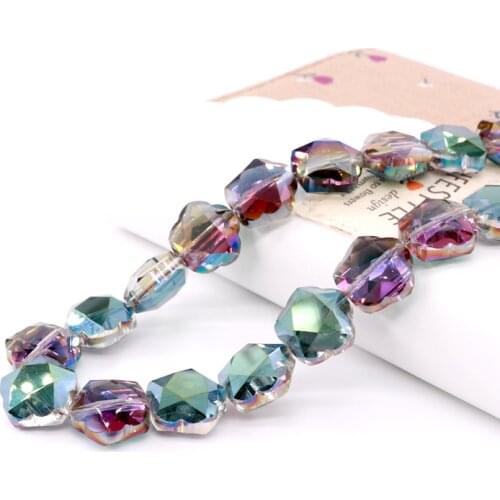 New Arrival 20pcs Pentagon Star Crystal Beads 14*8mm Variety Color For DIY Hot Sale Small Fashion Jewelry Earring Hair Ornament