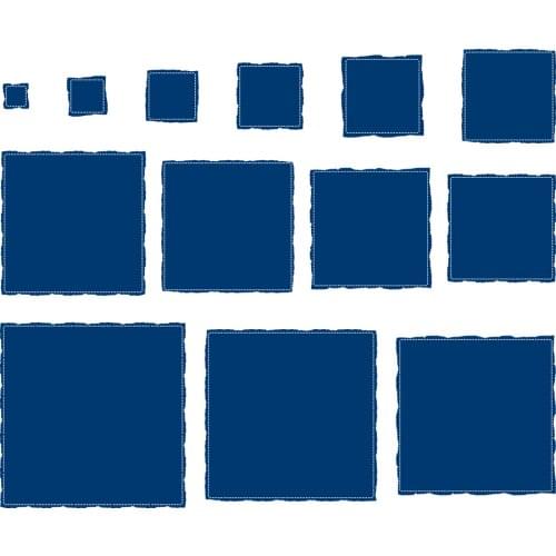 Shabby Edge Square New 2021 Arrival Metal Cutting Dies Diary Scrapbooking Decorative Craft Engraving DIY Greeting Card Handmade