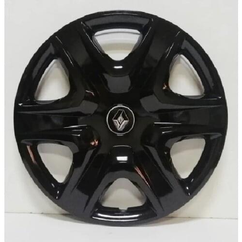 Car Wheel Rim Cover R16 Piano Bright Glossy Black Caps For Renault Clio Megane Scenic Fluece 16 inch 4pcs/set With Emblem