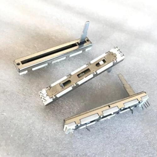 20pcs/lot Mixer fader potentiometer 6cm 60MM double tapped middle point B10K B103 B10KX2 20MMD 4 feet +4 feet long handle 8feet