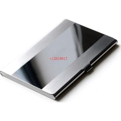 Simple business card holder for men and women Korean stainless steel fashion creative metal business card case