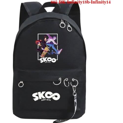 Mochilas SK8 The Infinity Backpack Girls Boys School Bags Students Back to School BookBag Teens Anime Backpacks Travel Knapsack