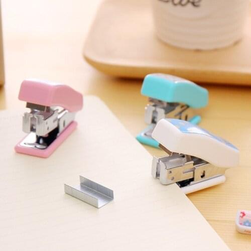 With free Nails Staples Stapling Machine Mini Cute Book Stapleless Stapler Paper Stapling Stapler With Staple Stapler Free