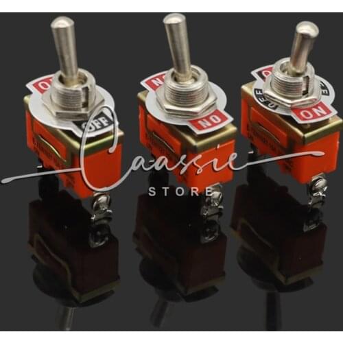 Stainless Steel Waterproof Toggle Swith 12V Heavy Duty Toggle Flick Switch ON OFF ON Car Metal SPDT SPST P0.05 15A 250V Terminal