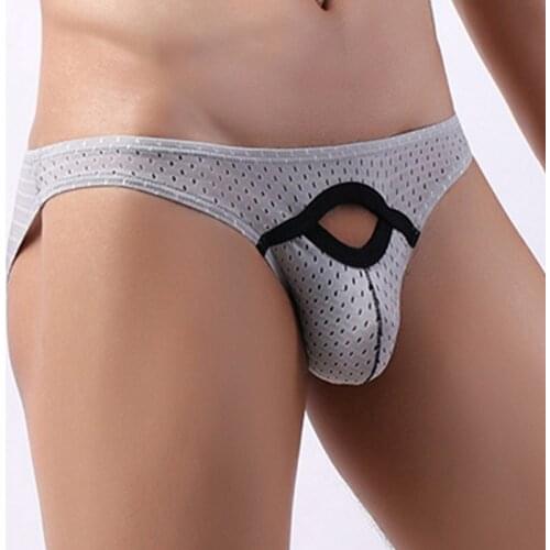 Comfortable Tight Men Underwear Gay Thong Jockstrap Backless Breathable Mesh Jock Strap Homme Slip Erotic String