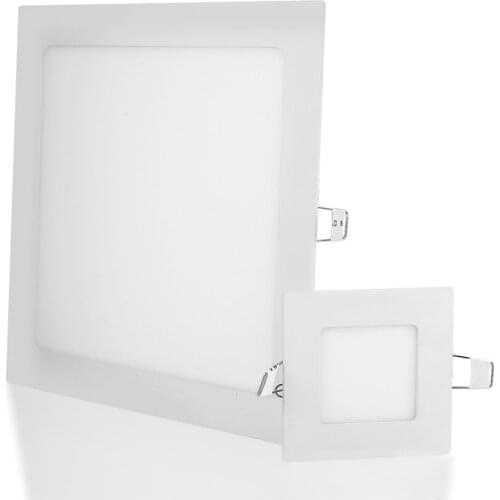 Ultra Thin Square LED Panel Light 3W 6W 9W 12W 15W 18W Driver Included AC85-265V Recessed LED down light for indoor Lighting