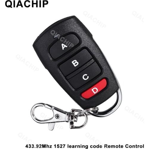 QIACHIP Smart Home Remote Control 433mhz Universal Remote Control Learning Type 4 Buttons Wireless Remote Control For Gates Car
