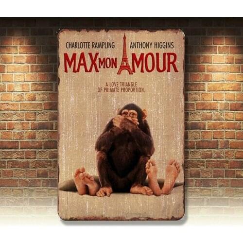 Retro Vintage Metal Tin Signs Animal Plaque Art Plate Customization Wall Decor