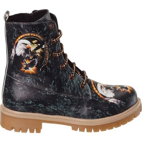 Digital Edition Eagle Pattern Special Design Women Short Boots 461647519