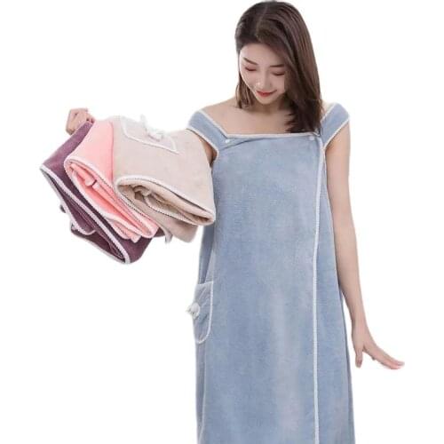 90kg wearable bath towel female adult sling bath skirt women softer super absorbent pajamas tube top homewear