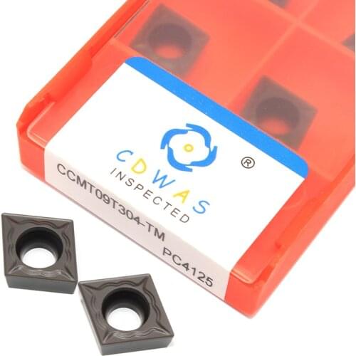10PCS CCMT09T304 TM PC4125 High Quality Carbide Inserts Internal Turning Tool CCMT 09T304 CNC Lathe Cutter Tools For Steel