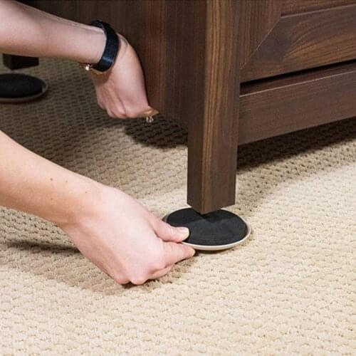 12Pcs Furniture Slider Anti Scratch No-noise Furniture Sliders Heavy Appliances Moving Pad Protect Carpet Floor Protection