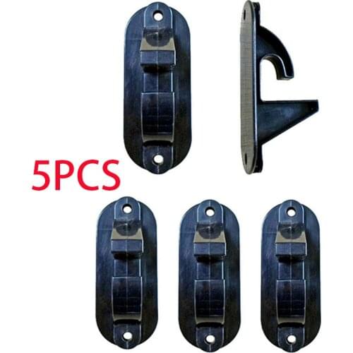 5PCS Car Tire Wheel Rim Hub Hook Garage Wall Mounting Hanger Black ABS Max. 22"