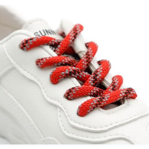 6mm Fat Tri-color Six-twill Round Shoelace Drawstring Waist Sweater Hat Rope Bootlaces Camping Polyester Shoes Laces
