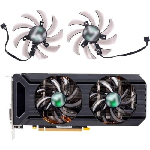 85MM GPU Alternative Cooler Fan For Maxsun GTX1060 GTX1070Ti GTX1070 Palit GTX 1060 1070 1080 Dual Graphics Cards As Replacement