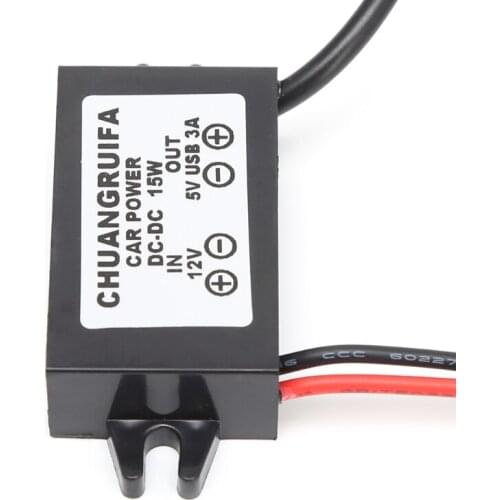 Car Charge DC Converter Module 12V To 5V Micro USB Output Power Adapter 3A 15W Aug