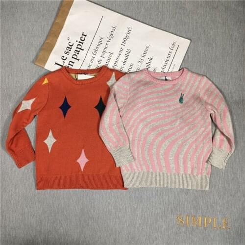 BOBOZONE WAVE COTTON STAR diamond sweaters for kids boys girls winter